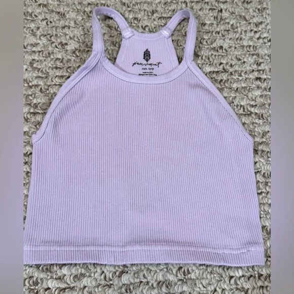 NWOT Free People FP Movement Happiness Runs Crop Tank lavender glaze XS/S - Picture 7 of 9